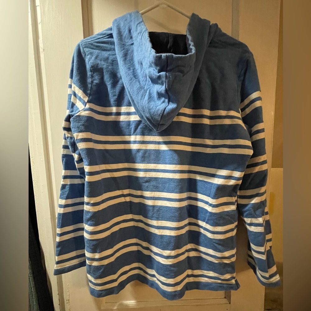LL Bean Striped Rugby Pullover - Picture 2 of 2